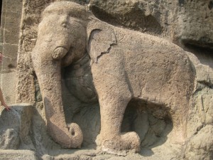 Relief in der Festung Daulatabad